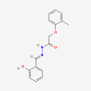 molecular formula C16H16N2O3 B7729298 N'-[(E)-(2-hydroxyphenyl)methylidene]-2-(2-methylphenoxy)acetohydrazide 