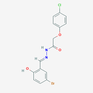 molecular formula C15H12BrClN2O3 B7729349 N'-(5-bromo-2-hydroxybenzylidene)-2-(4-chlorophenoxy)acetohydrazide CAS No. 106825-42-7