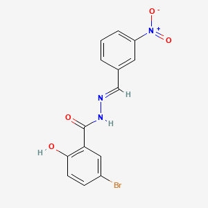 5-bromo-2-hydroxy-N'-(3-nitrobenzylidene)benzohydrazide