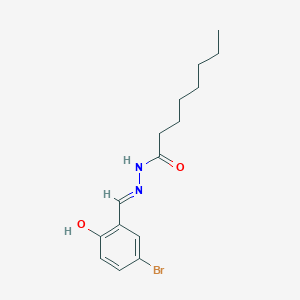 molecular formula C15H21BrN2O2 B7729363 N'-[(E)-(5-bromo-2-hydroxyphenyl)methylidene]octanehydrazide 