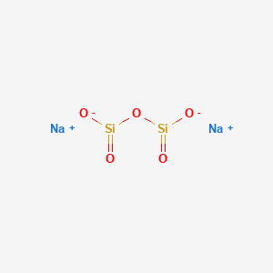 molecular formula H2Na2O6Si2 B077294 二硅酸二钠 CAS No. 13870-28-5