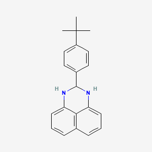 molecular formula C21H22N2 B7729625 2-(4-tert-Butyl-phenyl)-2,3-dihydro-1H-perimidine 