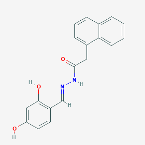 molecular formula C19H16N2O3 B7729628 Naphthalen-1-yl-acetic acid (2,4-dihydroxy-benzylidene)-hydrazide 