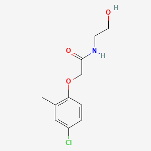 molecular formula C11H14ClNO3 B7729732 2-(4-chloro-2-methylphenoxy)-N-(2-hydroxyethyl)acetamide CAS No. 5809-83-6