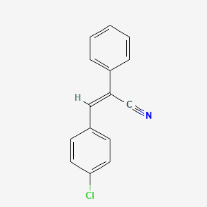 molecular formula C15H10ClN B7729750 3-(p-Chlorophenyl)-2-phenylacrylonitrile 