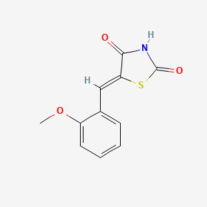 molecular formula C11H9NO3S B7729860 (Z)-5-(2-甲氧基亚苄基)噻唑烷-2,4-二酮 