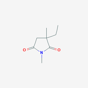 molecular formula C8H13NO2 B077300 3-Ethyl-1,3-dimethyl-2,5-pyrrolidinedione CAS No. 13861-99-9