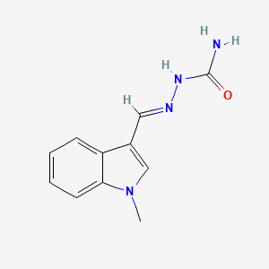 molecular formula C11H12N4O B7730829 (2E)-2-[(1-methyl-1H-indol-3-yl)methylidene]hydrazinecarboxamide 