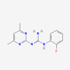 molecular formula C13H14FN5 B7731306 CID 2943320 
