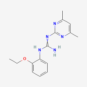 molecular formula C15H19N5O B7731361 1-(4,6-Dimethylpyrimidin-2-yl)-3-(2-ethoxyphenyl)guanidine 