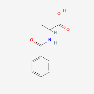 molecular formula C10H11NO3 B7731394 N-Benzoyl-DL-alanine CAS No. 90988-29-7