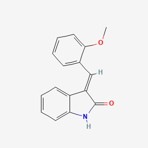 molecular formula C16H13NO2 B7731527 3-[(2-methoxyphenyl)methylidene]-2,3-dihydro-1H-indol-2-one 