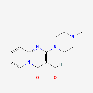 molecular formula C15H18N4O2 B7731872 2-(4-ethylpiperazin-1-yl)-4-oxo-4H-pyrido[1,2-a]pyrimidine-3-carbaldehyde 