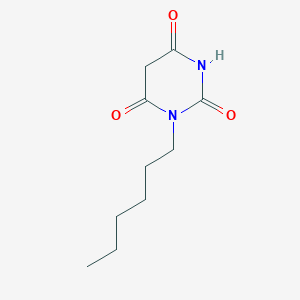 molecular formula C10H16N2O3 B7731873 1-Hexyl-1,3-diazinane-2,4,6-trione 