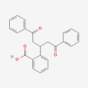 molecular formula C24H20O4 B7731905 2-(1,5-Dioxo-1,5-diphenylpentan-3-yl)benzoic acid 