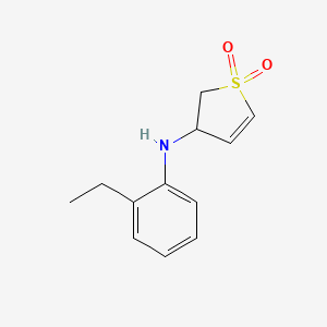 molecular formula C12H15NO2S B7732006 3-((2-Ethylphenyl)amino)-2,3-dihydrothiophene 1,1-dioxide 