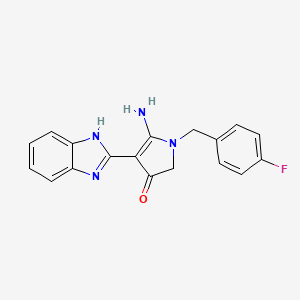 molecular formula C18H15FN4O B7732063 CID 16439995 