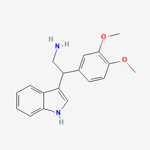 molecular formula C18H20N2O2 B7732071 2-(3,4-dimethoxyphenyl)-2-(1H-indol-3-yl)ethanamine 