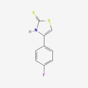 molecular formula C9H6FNS2 B7732148 4-(4-Fluorophenyl)-1,3-thiazole-2-thiol CAS No. 42838-37-9