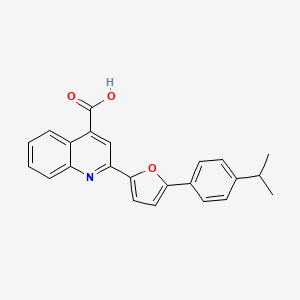 2-{5-[4-(Propan-2-yl)phenyl]furan-2-yl}quinoline-4-carboxylic acid