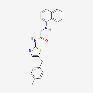 N-[5-(4-methylbenzyl)-1,3-thiazol-2-yl]-N~2~-naphthalen-1-ylglycinamide