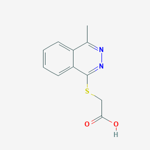 molecular formula C11H10N2O2S B7733076 [(4-Methylphthalazin-1-yl)sulfanyl]acetic acid 