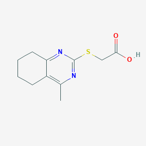 molecular formula C11H14N2O2S B7733083 [(4-Methyl-5,6,7,8-tetrahydroquinazolin-2-yl)sulfanyl]acetic acid 