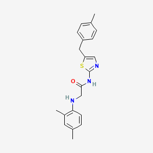 molecular formula C21H23N3OS B7733093 N~2~-(2,4-dimethylphenyl)-N-[5-(4-methylbenzyl)-1,3-thiazol-2-yl]glycinamide 