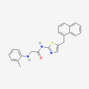 molecular formula C23H21N3OS B7733107 N~2~-(2-methylphenyl)-N-[5-(naphthalen-1-ylmethyl)-1,3-thiazol-2-yl]glycinamide 