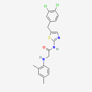 N-[5-(3,4-dichlorobenzyl)-1,3-thiazol-2-yl]-N~2~-(2,4-dimethylphenyl)glycinamide