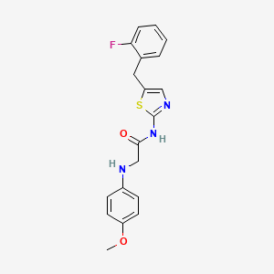 N-[5-(2-fluorobenzyl)-1,3-thiazol-2-yl]-N~2~-(4-methoxyphenyl)glycinamide