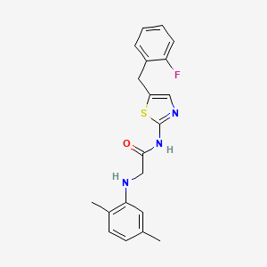 N~2~-(2,5-dimethylphenyl)-N-[5-(2-fluorobenzyl)-1,3-thiazol-2-yl]glycinamide