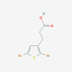 molecular formula C7H6Br2O2S B077335 Acide 3-(2,5-dibromothiophène-3-yl)propanoïque CAS No. 13191-40-7