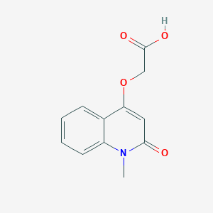 molecular formula C12H11NO4 B7733836 2-(1-Methyl-2-oxoquinolin-4-yl)oxyacetic acid 