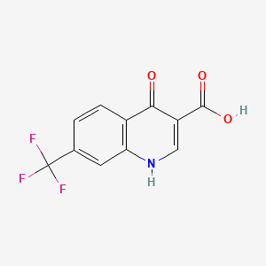 molecular formula C11H6F3NO3 B7734042 4-羟基-7-(三氟甲基)喹啉-3-羧酸 CAS No. 51776-97-7