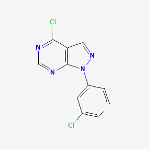 4-chloro-1-(3-chlorophenyl)-1H-pyrazolo[3,4-d]pyrimidine