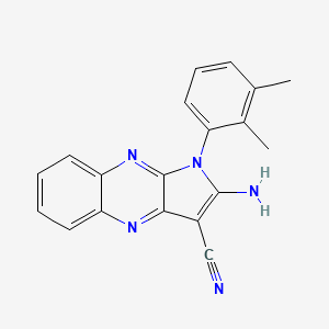 2-amino-1-(2,3-dimethylphenyl)-1H-pyrrolo[2,3-b]quinoxaline-3-carbonitrile