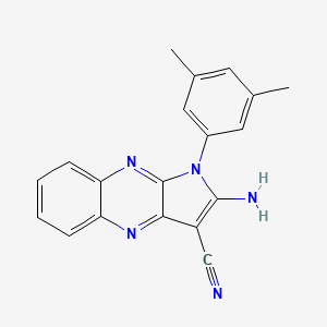2-amino-1-(3,5-dimethylphenyl)-1H-pyrrolo[2,3-b]quinoxaline-3-carbonitrile