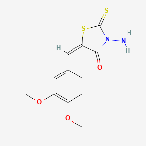 3-Amino-5-(3,4-dimethoxy-benzylidene)-2-thioxo-thiazolidin-4-one
