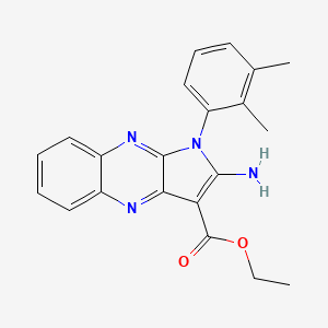 ethyl 2-amino-1-(2,3-dimethylphenyl)-1H-pyrrolo[2,3-b]quinoxaline-3-carboxylate