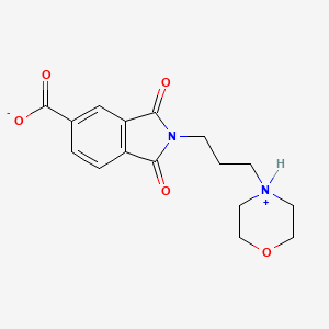 2-(3-Morpholin-4-ium-4-ylpropyl)-1,3-dioxoisoindole-5-carboxylate