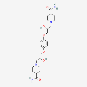 1,1'-{Benzene-1,4-diylbis[oxy(2-hydroxypropane-3,1-diyl)]}dipiperidine-4-carboxamide