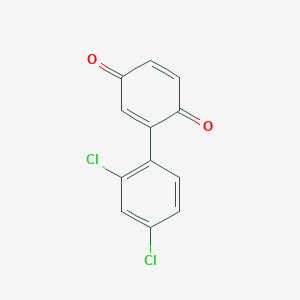 molecular formula C12H6Cl2O2 B7734339 2-(2,4-Dichlorophenyl)cyclohexa-2,5-diene-1,4-dione 