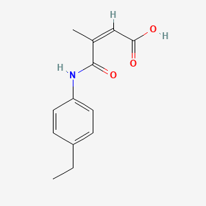 molecular formula C13H15NO3 B7734486 (2Z)-4-[(4-ethylphenyl)amino]-3-methyl-4-oxobut-2-enoic acid 