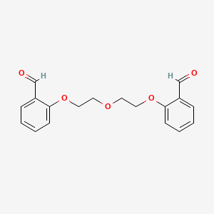 molecular formula C18H18O5 B7734498 2-{2-[2-(2-Formylphenoxy)ethoxy]ethoxy}benzaldehyde 