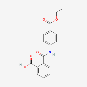 molecular formula C17H15NO5 B7734512 N-(4-Ethoxycarbonylphenyl)phthalamic acid CAS No. 130872-53-6