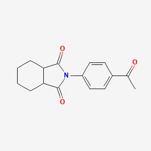 molecular formula C16H17NO3 B7734514 2-(4-acetylphenyl)hexahydro-1H-isoindole-1,3(2H)-dione 