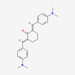 molecular formula C24H28N2O B7734616 2,6-双(4-(二甲氨基)亚苄基)环己酮 