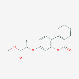 molecular formula C17H18O5 B7734624 methyl 2-[(6-oxo-7,8,9,10-tetrahydro-6H-benzo[c]chromen-3-yl)oxy]propanoate 