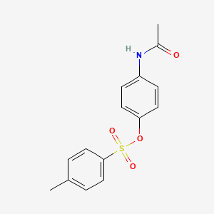 molecular formula C15H15NO4S B7734637 4-(Acetylamino)phenyl 4-methylbenzenesulfonate 